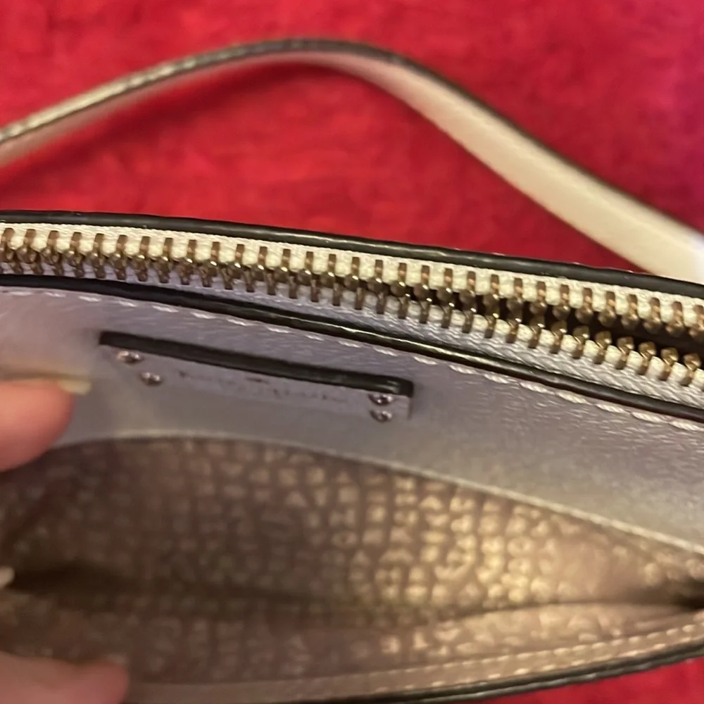 KATE SPADE GROVE STREET MILLIE LEATHER CROSSBODY TAN AND CREAM